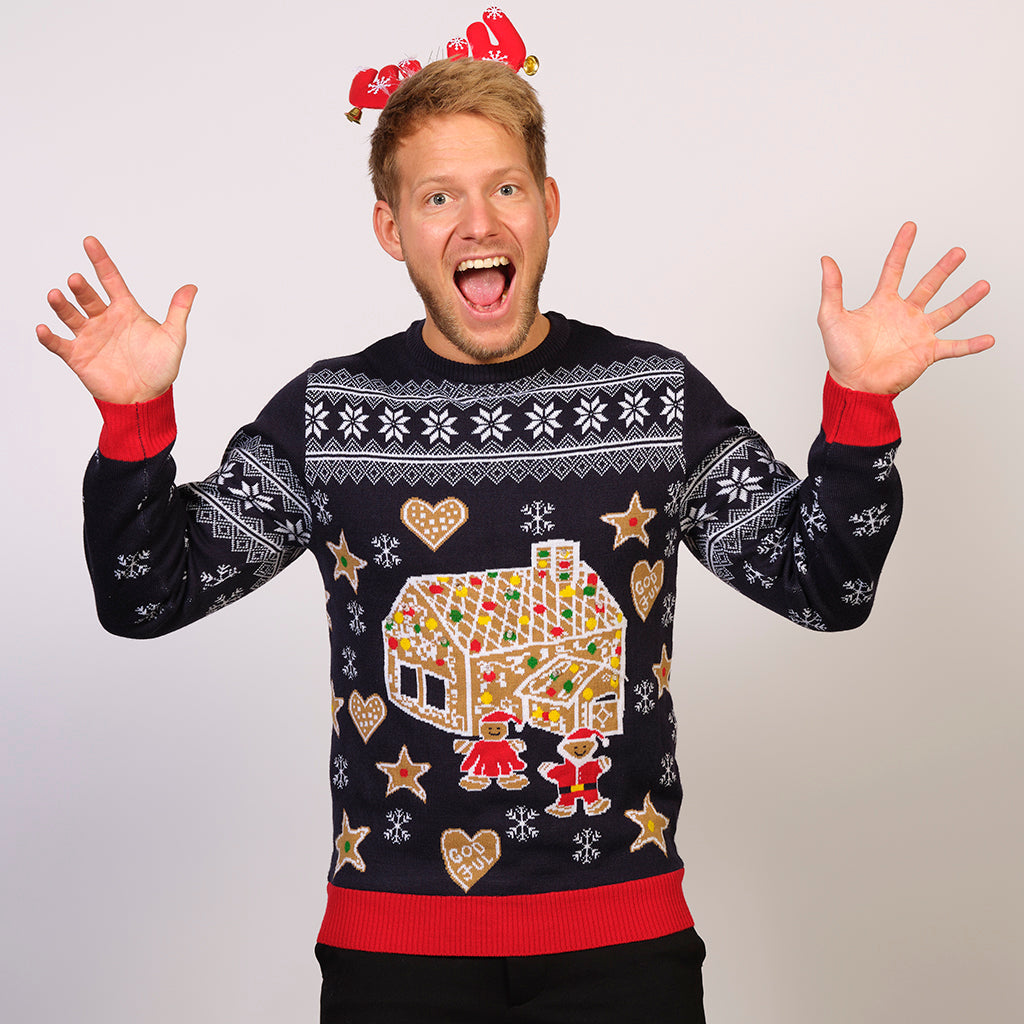 Gingerbread Christmas Sweter Męska