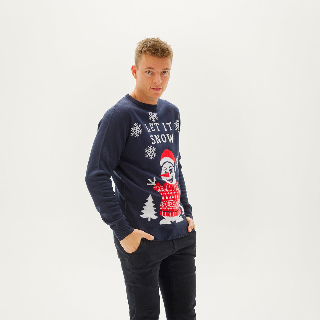 Let To Śnieżny Christmas Sweter Męskie