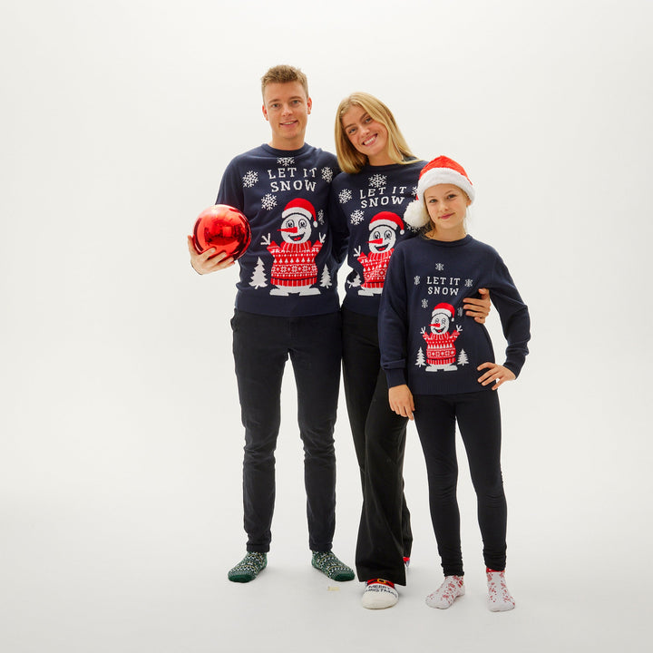 Let To Śnieżny Christmas Sweter Męskie