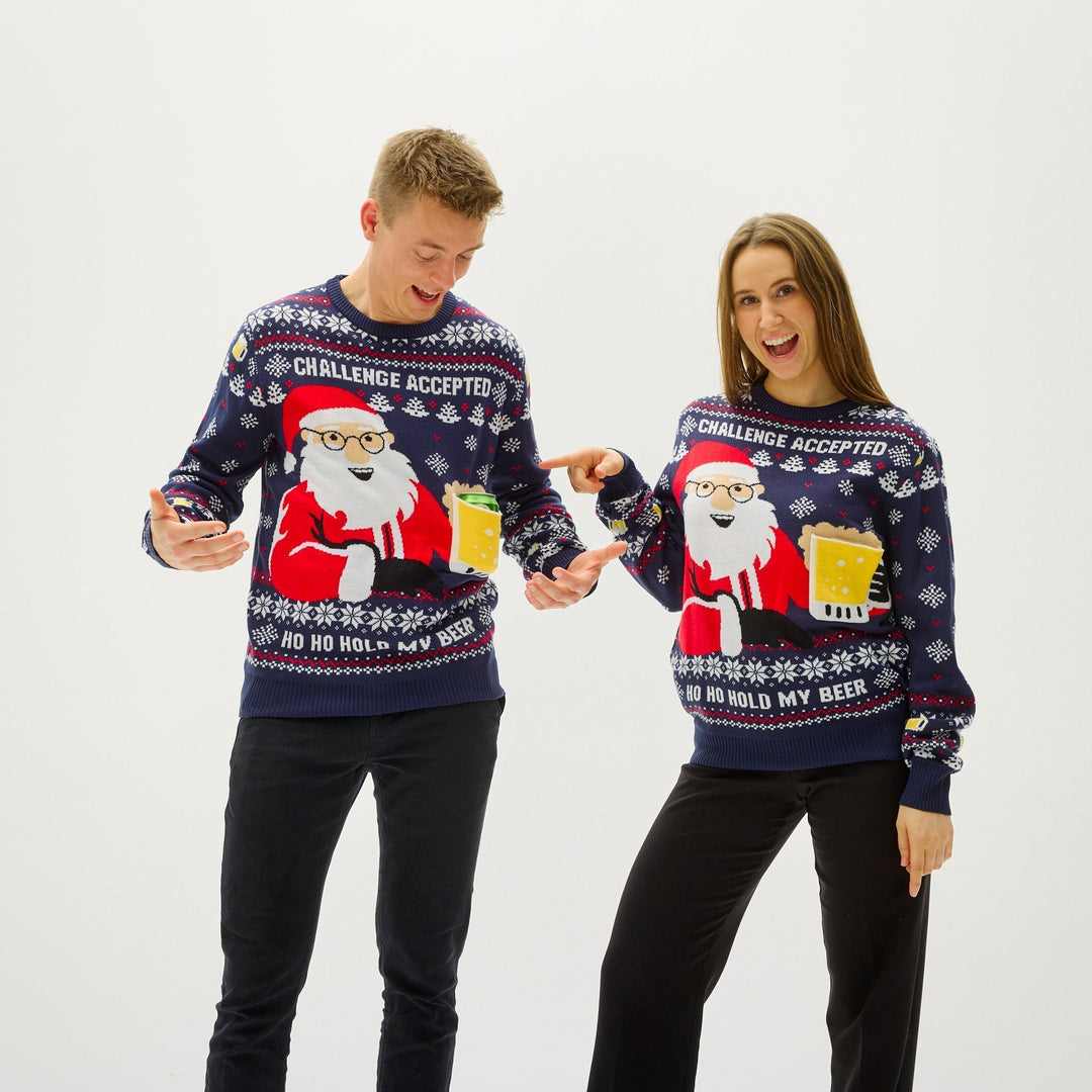 Ho Ho Hold My Beer Bluza Męskie