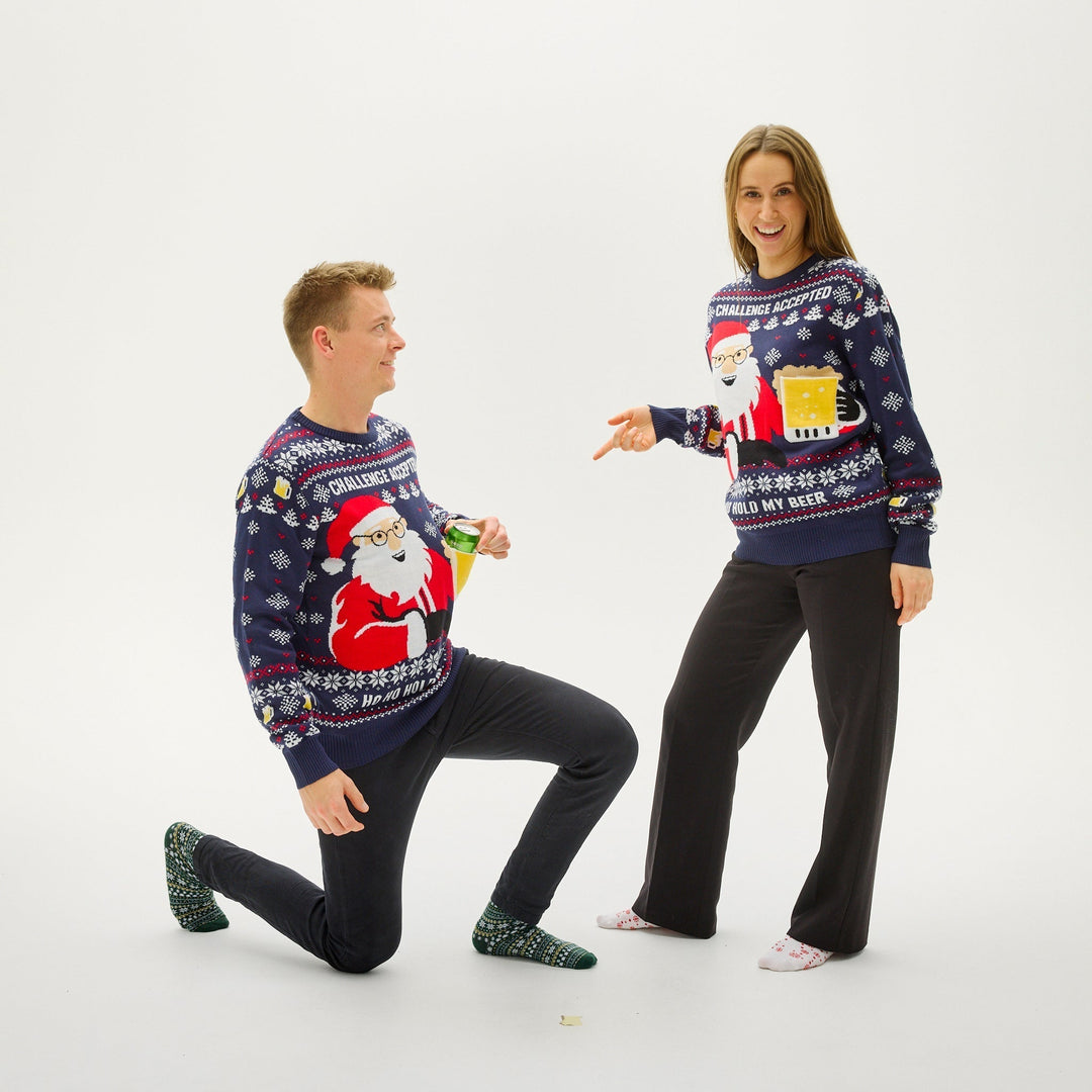 Ho Ho Hold My Beer Bluza Męskie
