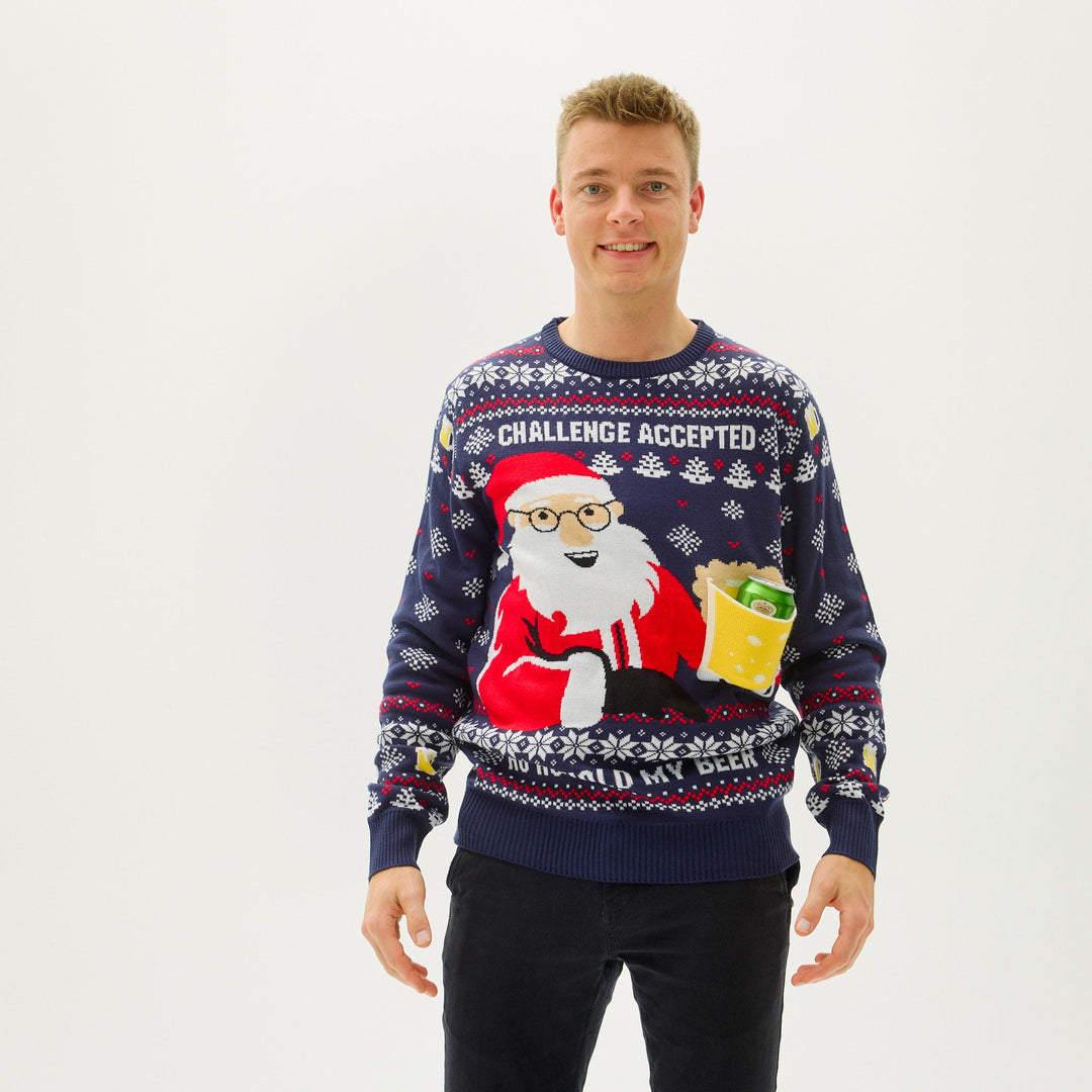 Ho Ho Hold My Beer Bluza Męskie