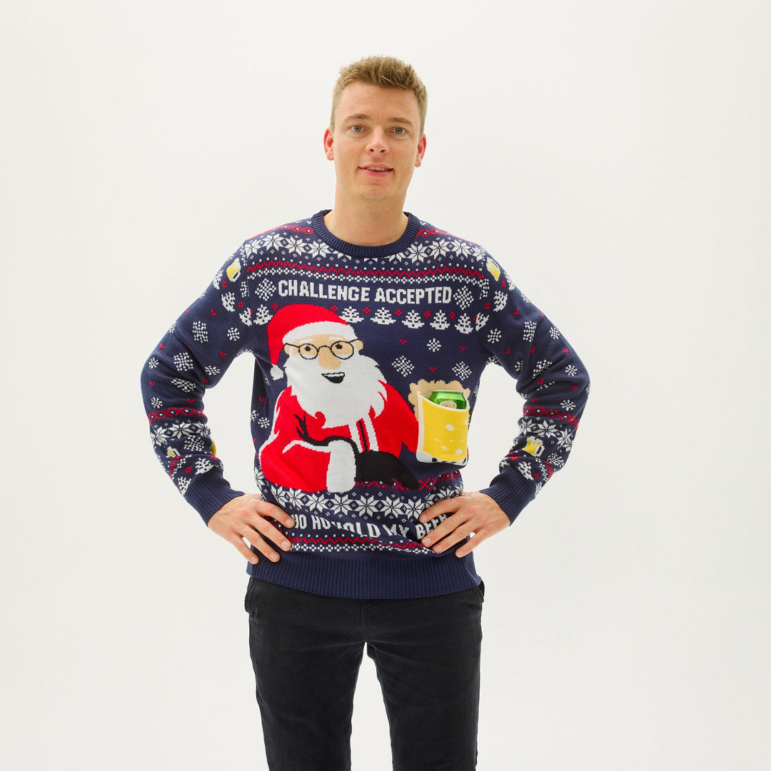 Ho Ho Hold My Beer Bluza Męskie
