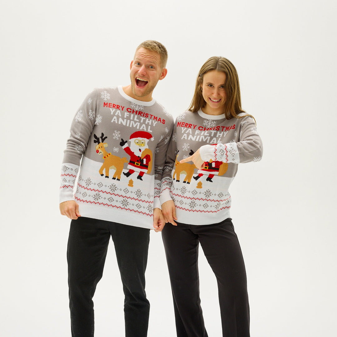 Ya Filthy Zwierzęcych Christmas Sweter Męskie