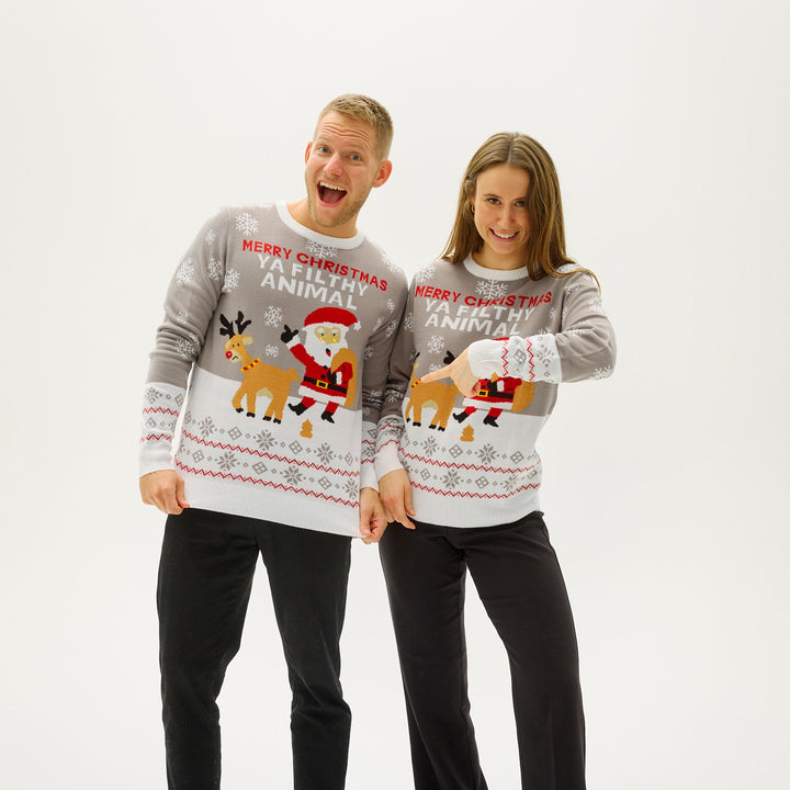 Ya Filthy Zwierzęcych Christmas Sweter Męskie