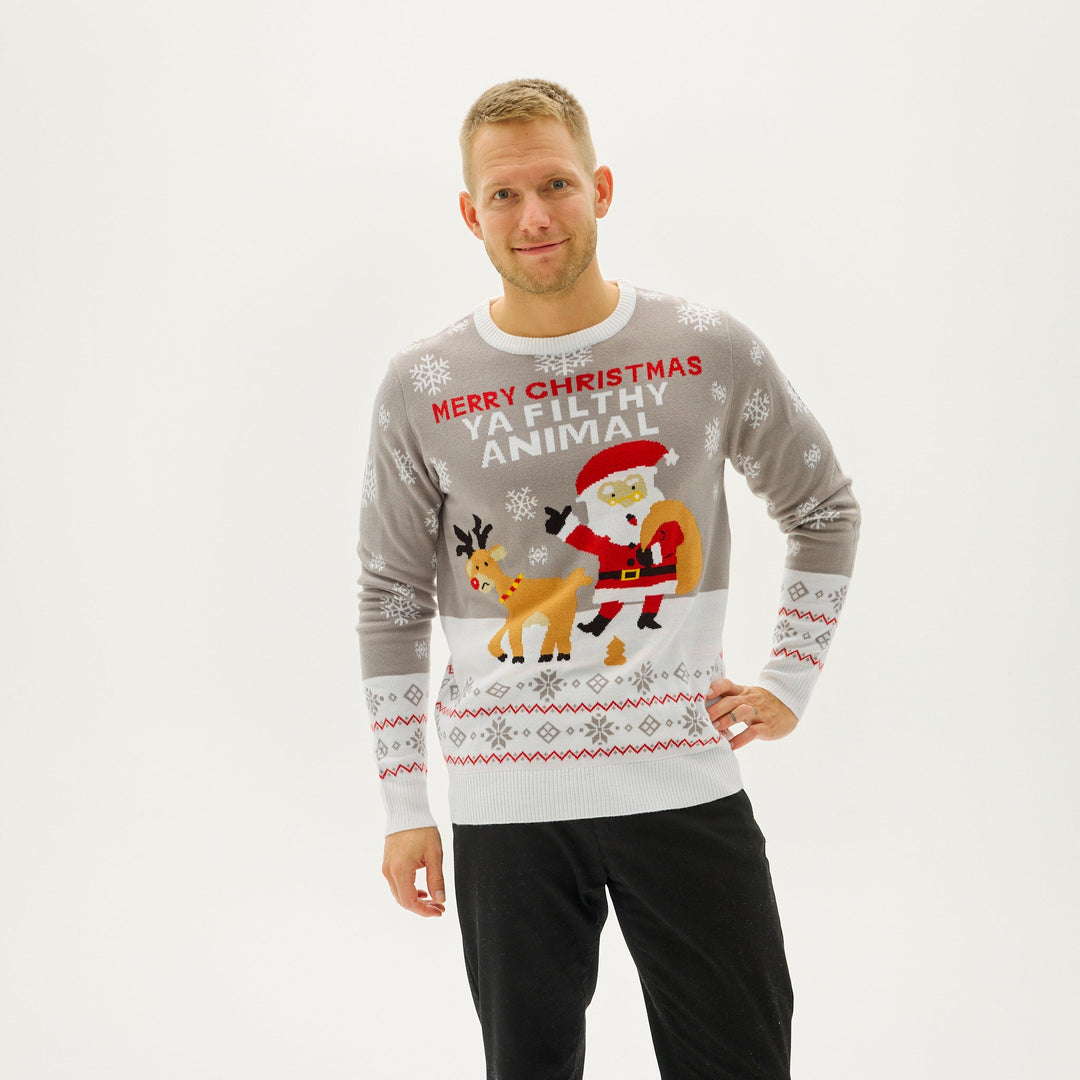 Ya Filthy Zwierzęcych Christmas Sweter Męskie