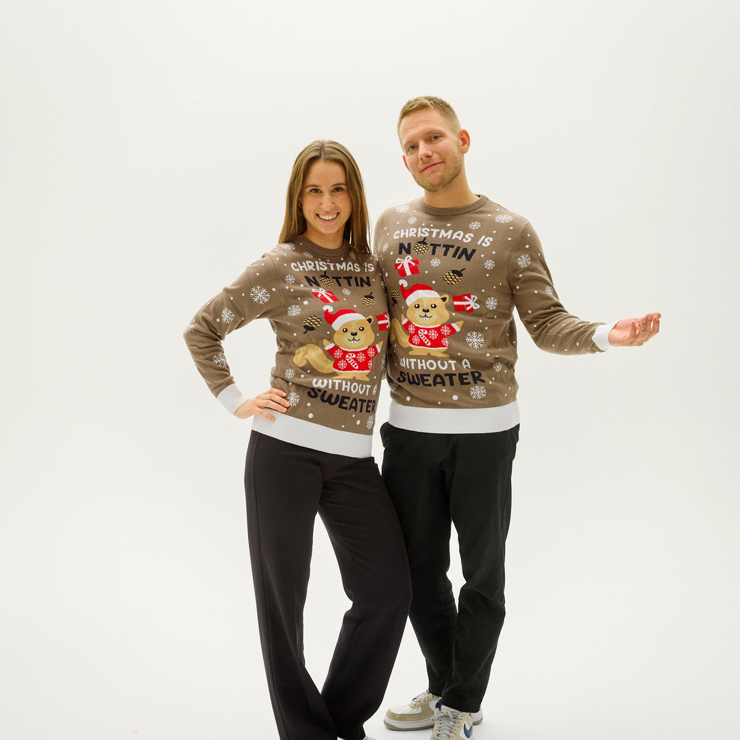 Christmas Jest Nuttin Bez Christmas Sweter Męskie