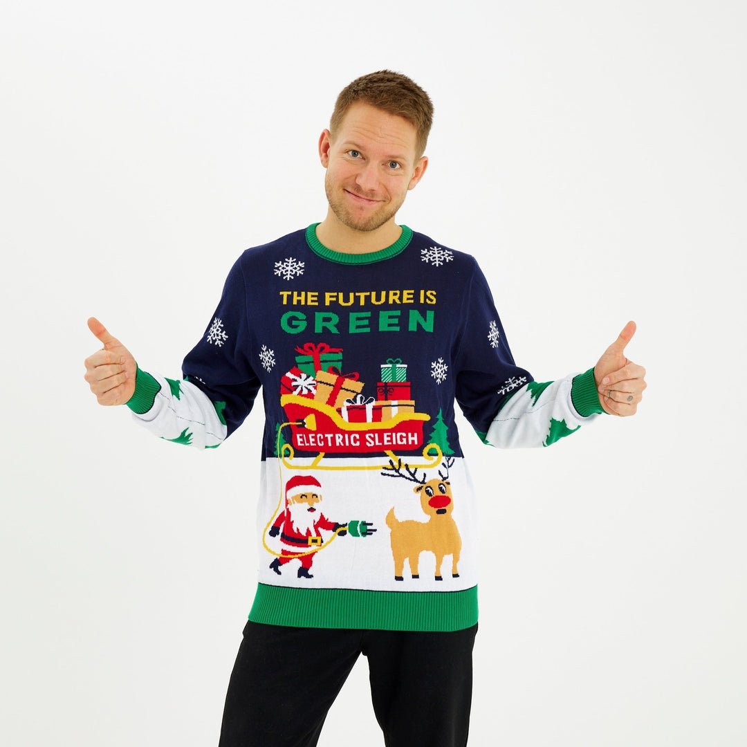 Electric Christmas Sweter Męska
