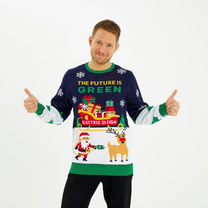 Electric Christmas Sweter Męska