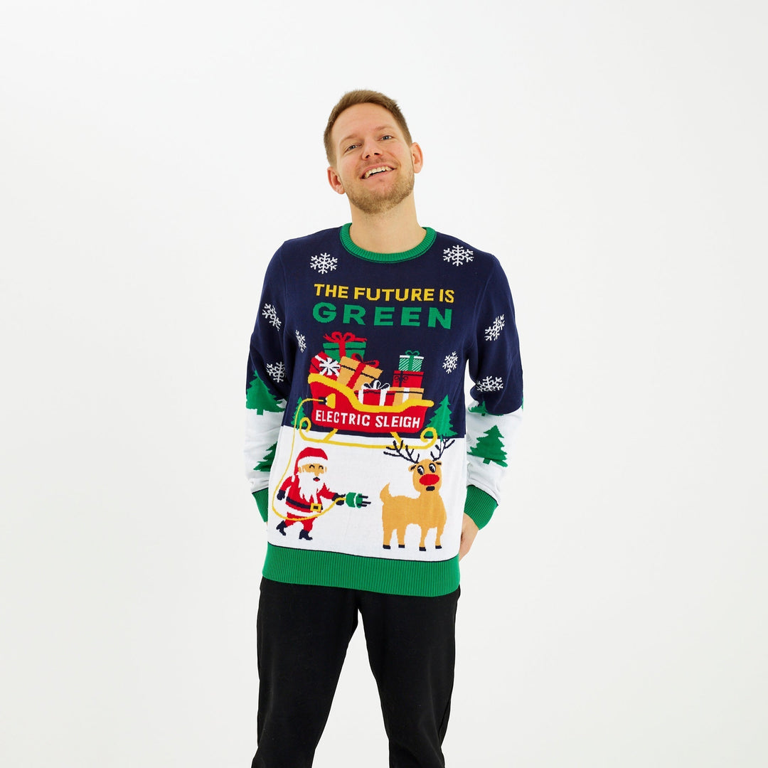 Electric Christmas Sweter Męska