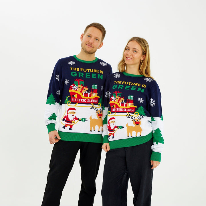 Electric Christmas Sweter Męska