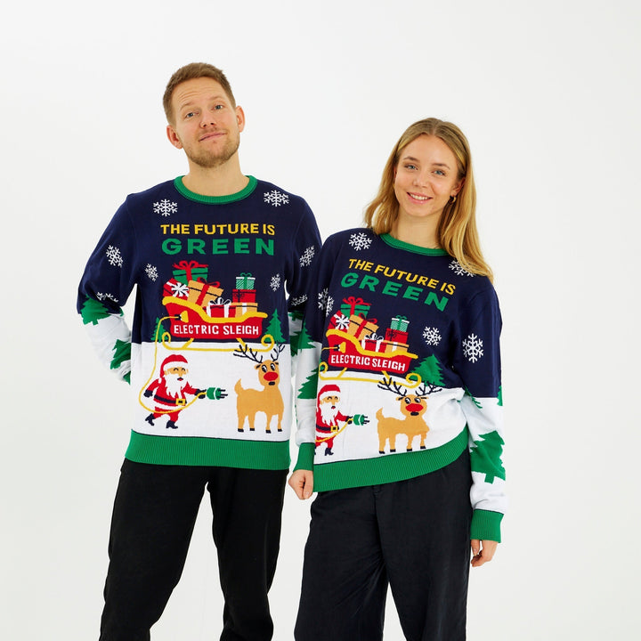 Electric Christmas Sweter Męska