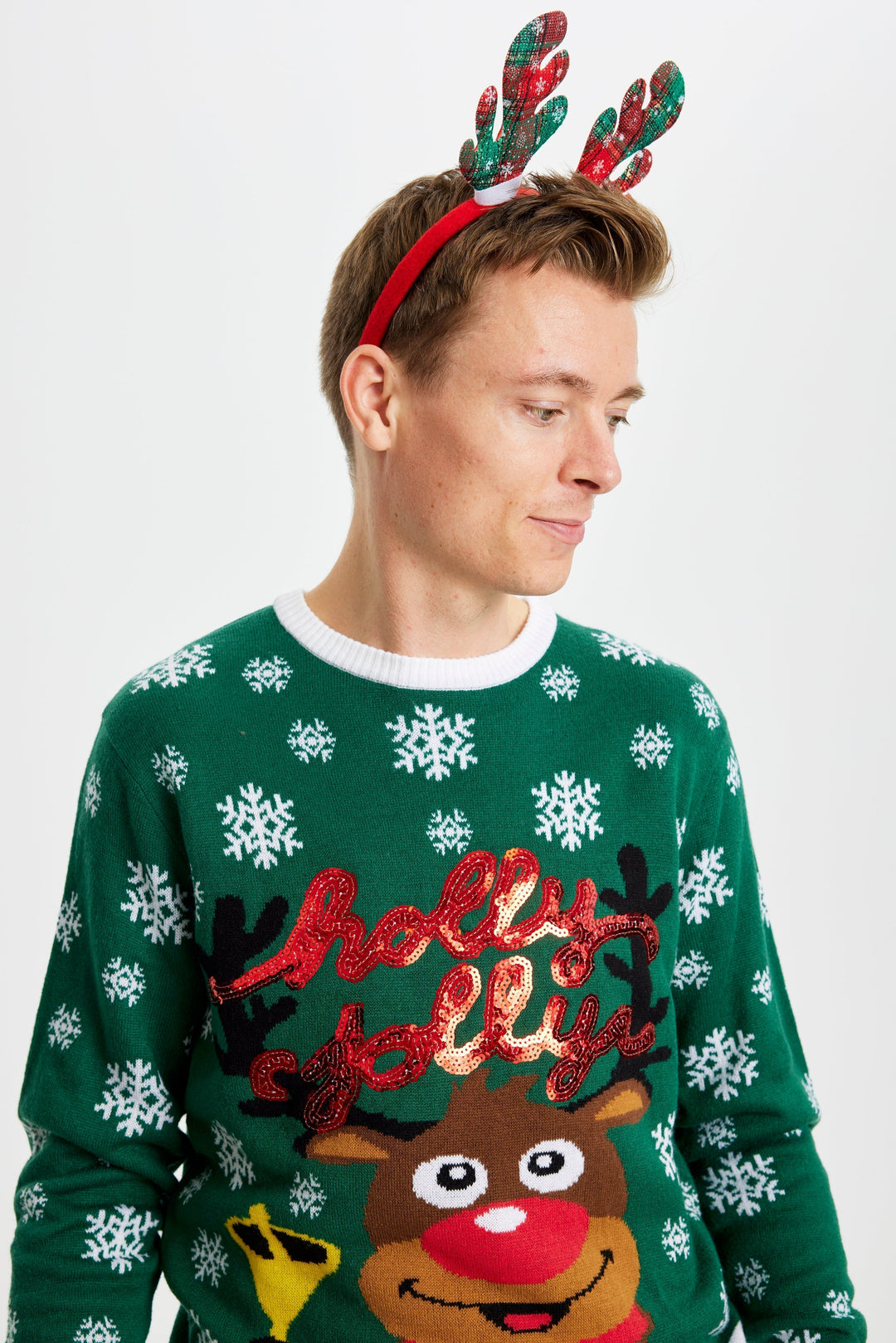 Holly Jolly Christmas Christmas Sweter Męskie