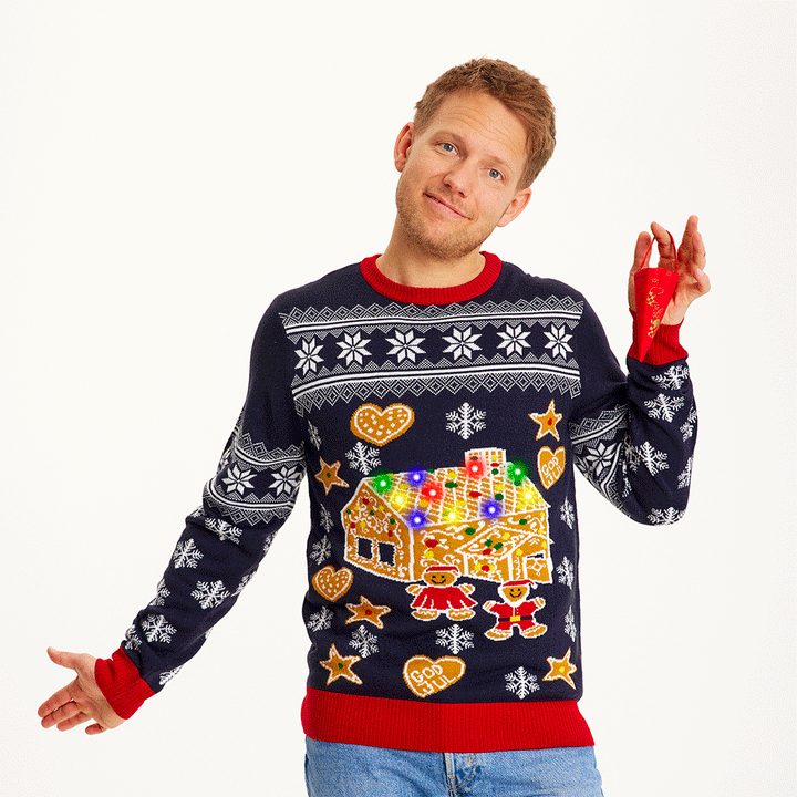 Gingerbread Christmas Sweter Męska