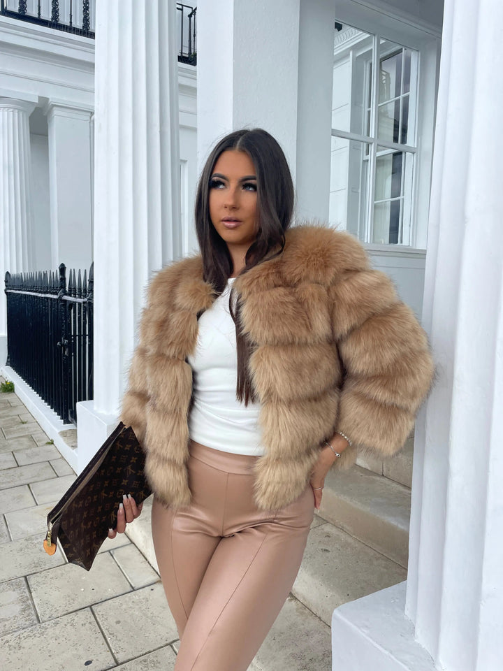 Damska wysoki Quality imitacja Fur kurtka zimowa z Luxurious design i Comdlatable krój