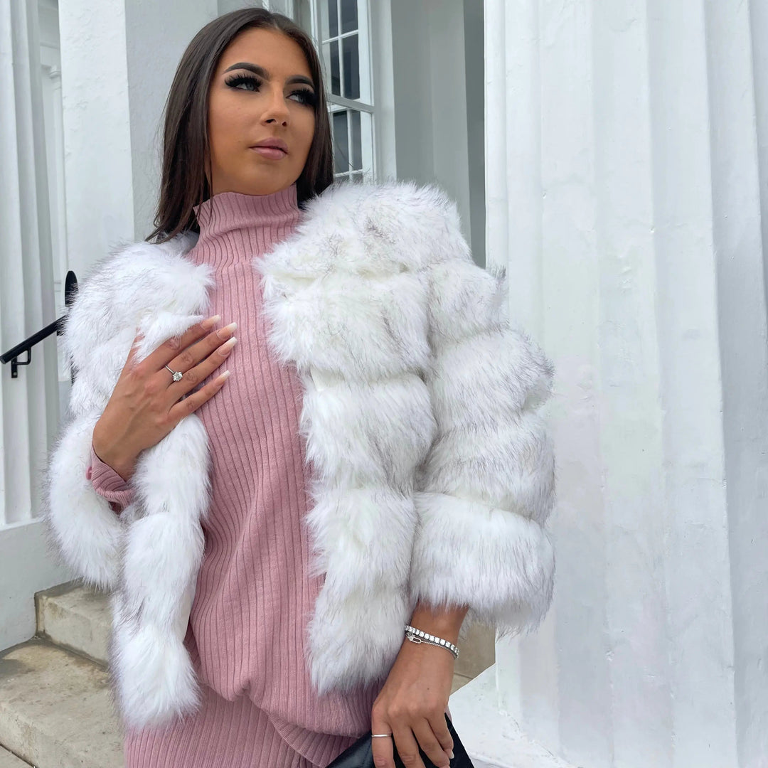 Damska wysoki Quality imitacja Fur kurtka zimowa z Luxurious design i Comdlatable krój