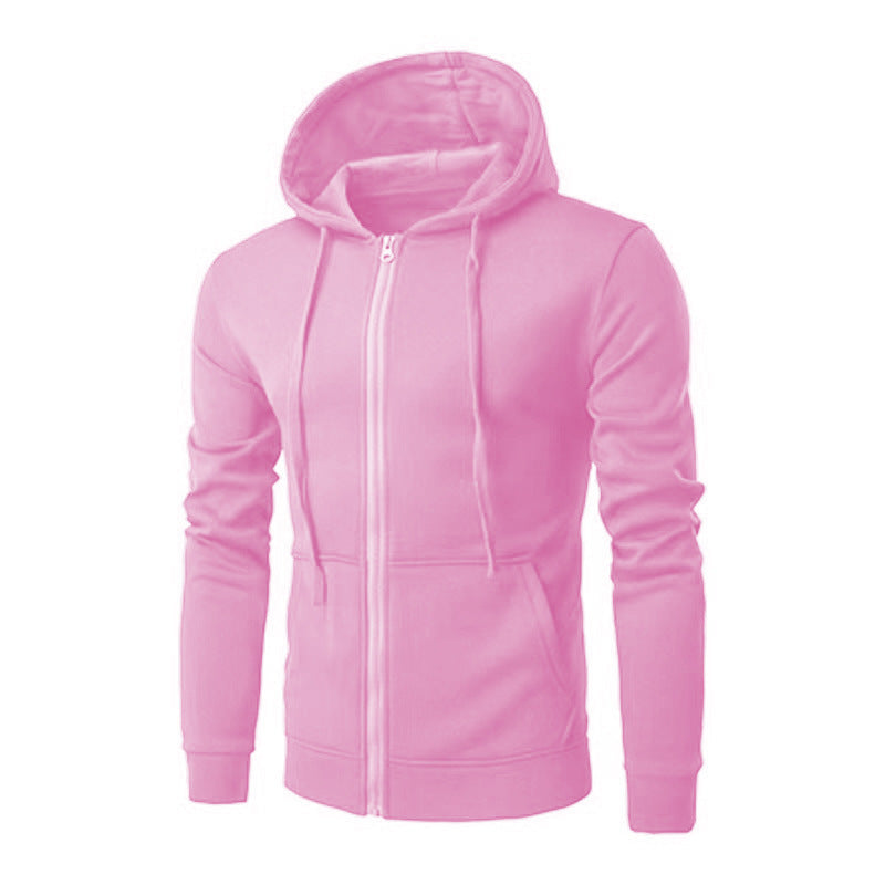 Męska Nano Slim-Krój Bluza z kapturem Sweat Kurtka z central zamek, dwuwarstwowa kaptur i praktyczne kieszenie boczne
