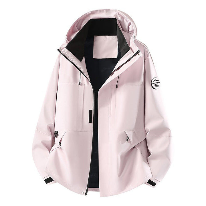 Męska Technical softshell kapturemed kurtka z ukryty przód zamkiem i multifunction kieszeniami