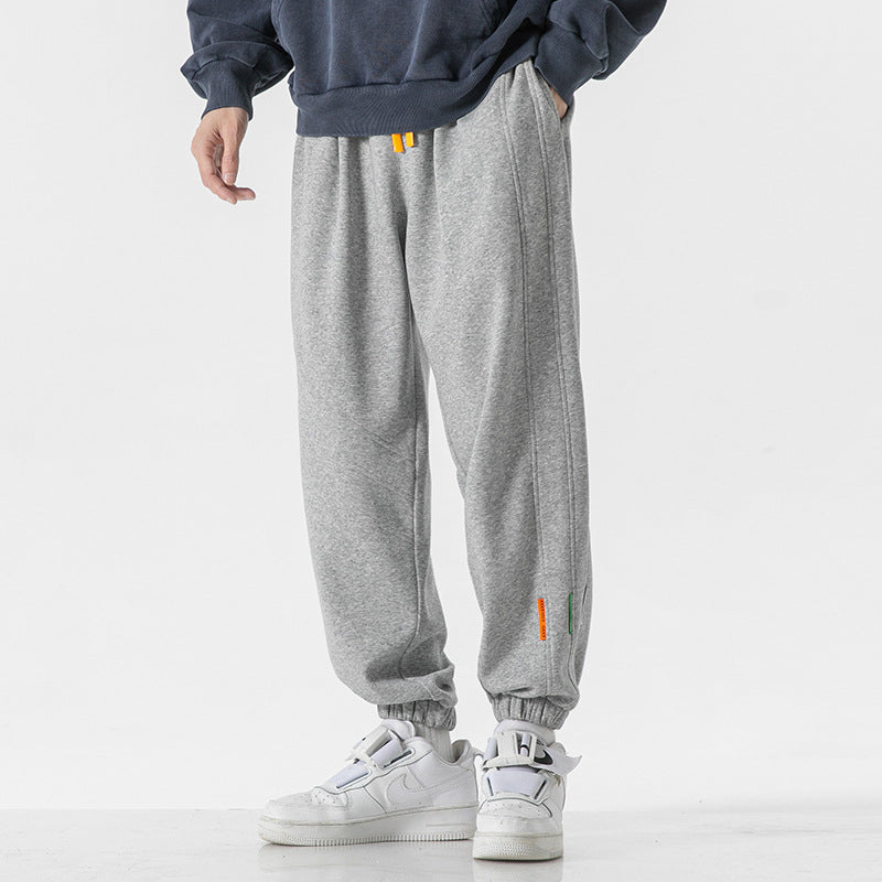 Męska Oversize Jogger Sweatpants wykonana z bawełna mieszanka z ściągacz i elastyczne mankiety