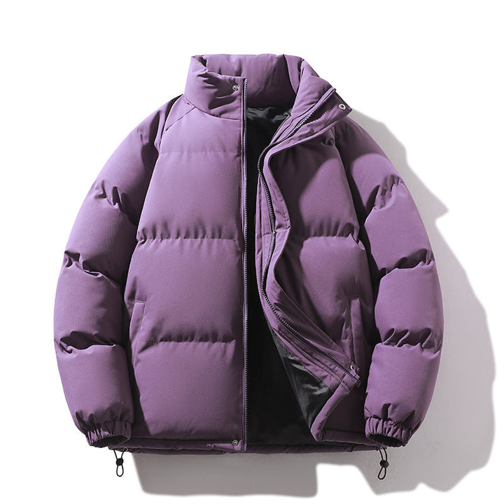 Unisex ocieplana pikowana kurtka made of Down Imitation z wysokim kołnierzem i ściągaczem Lumaza