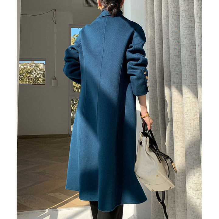 Damska elegancka Wool trencz Lumaza