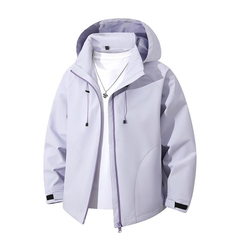 Męska lekka softshell kapturemed kurtka z regulowany kapturem i Wwd- i wodoodporny membrana