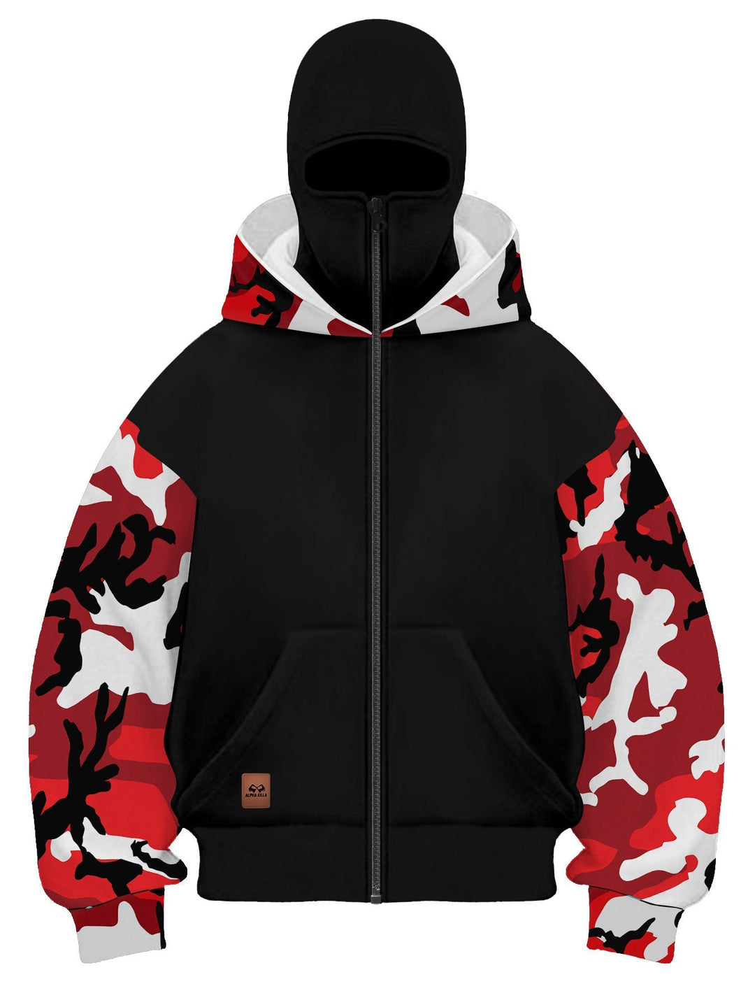 Męska Modny Camouflage Bluza z kapturem