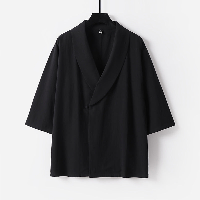 Damska oversize kimono marynarka z shawl kołnierzem Lumaza