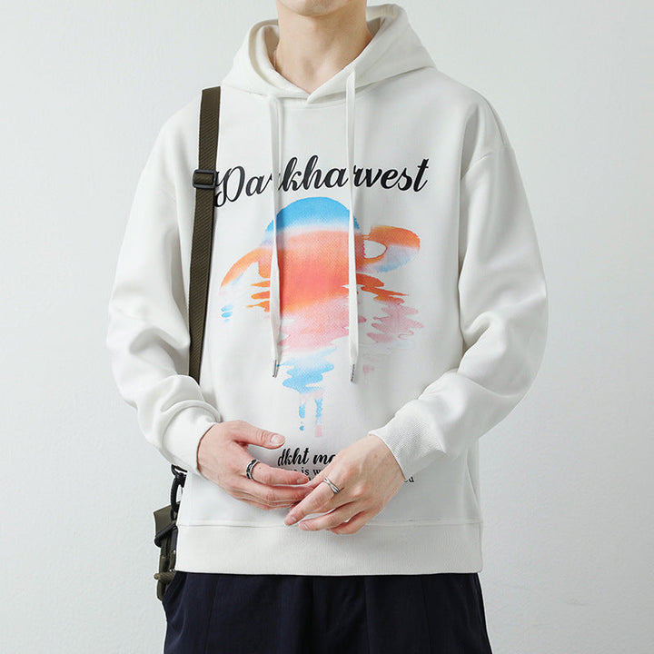 Męska Modny Bluza z kapturem z Creative Graficzny Print