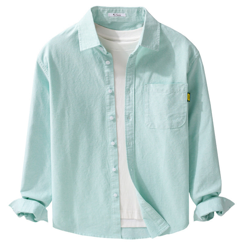 Damska lekka Cotton Overshirt z Kent kołnierzem, naszywane Chest Pocket i Relaxed krój