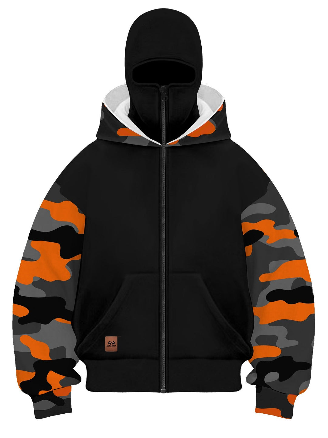 Męska Modny Camouflage Bluza z kapturem