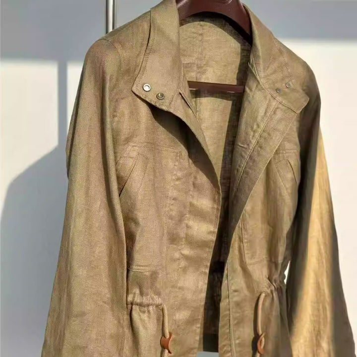 Damska elegancka transitional kurtka z wysokim kołnierzem Drune 1789268837
