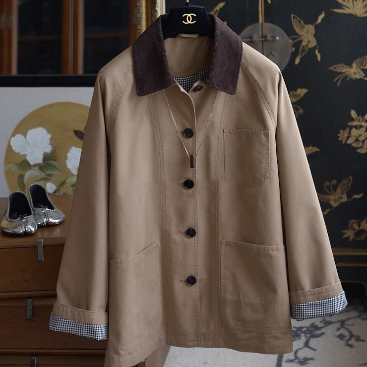 Damska Fashionable Transition kurtka z Soft kołnierzem Lumaza