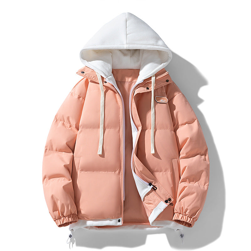 Damska pikowana z kapturem kurtka z soft teddy polarowa lining, regulowanym dołem, i elastic cuffs Lumaza