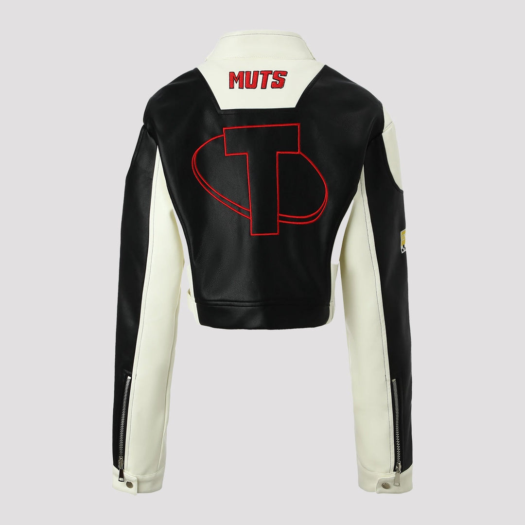 Damska Racer Biker kurtka in Retro Motorsport Look Lumaza