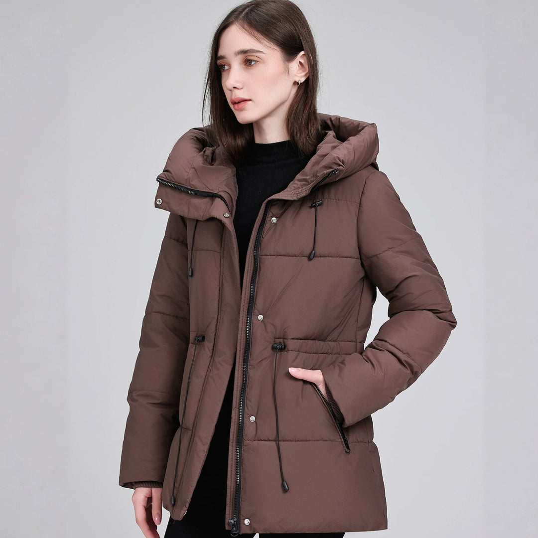 Parka damska lekka ocieplana zimowa