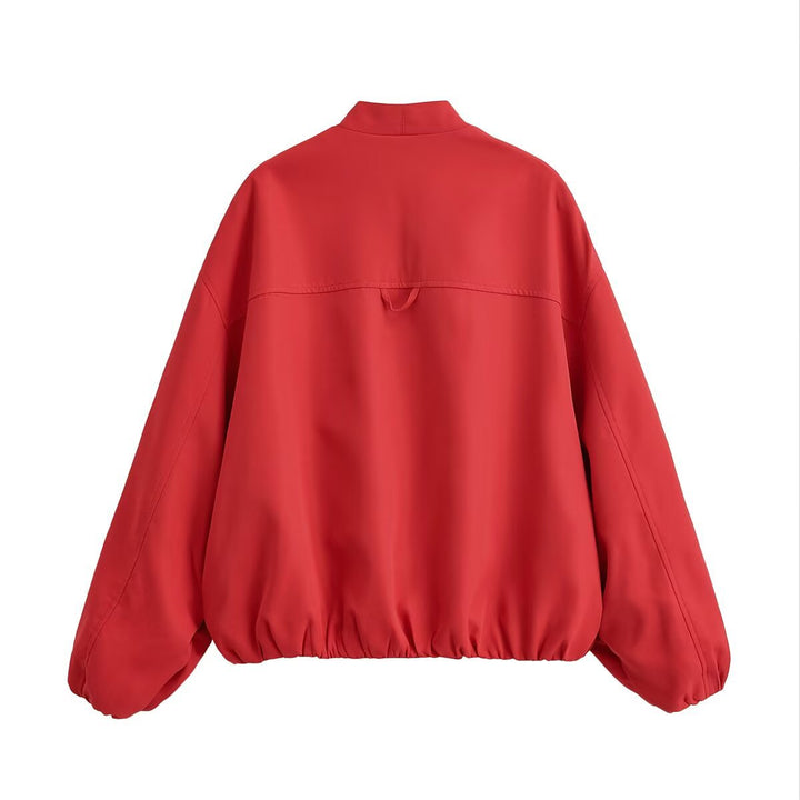Damska oversize kimono Transitional kurtka z Raglan rękawami i Elastic dołem Lumaza