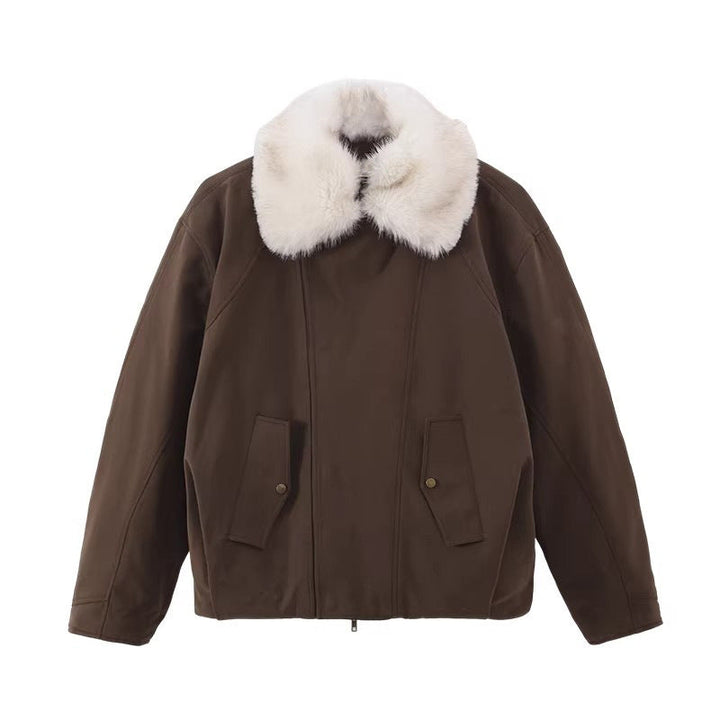 Damska Stylish i Comfortable Transition kurtka z Teddy kołnierzem Lumaza