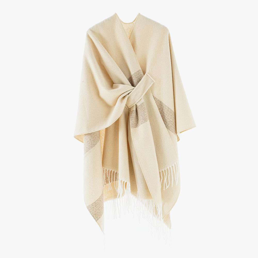 Kurtka damska ciepła z paskiem oversize