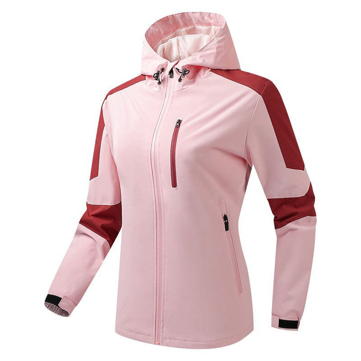 Męski Oddychający Softshell-Hardshell Hybrid Kurtka z Kaptur i Wodoodporny Kieszenie na zamek