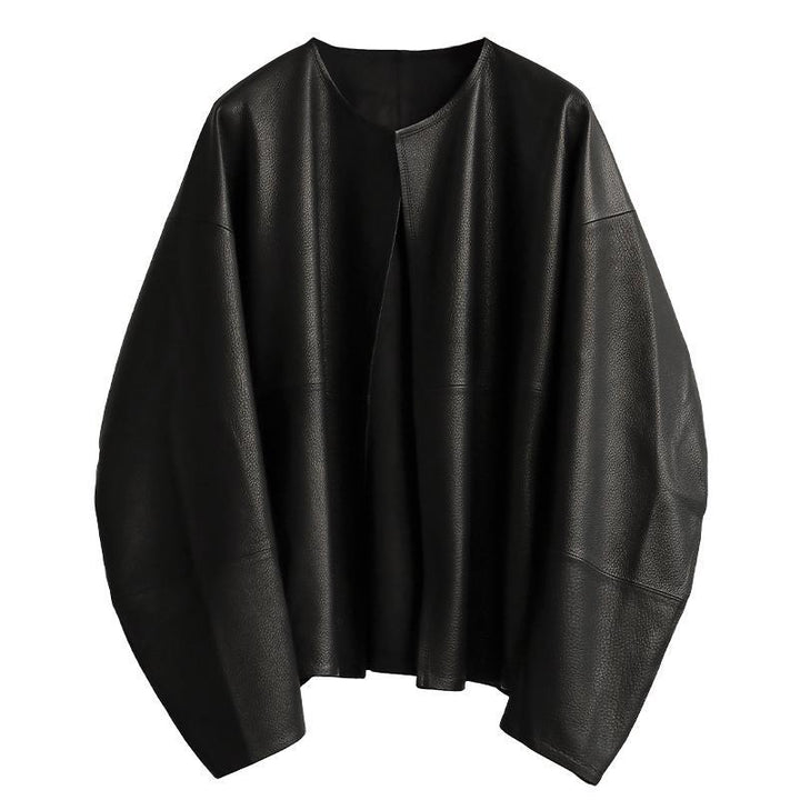 Damska oversize Leather kurtka Lumaza
