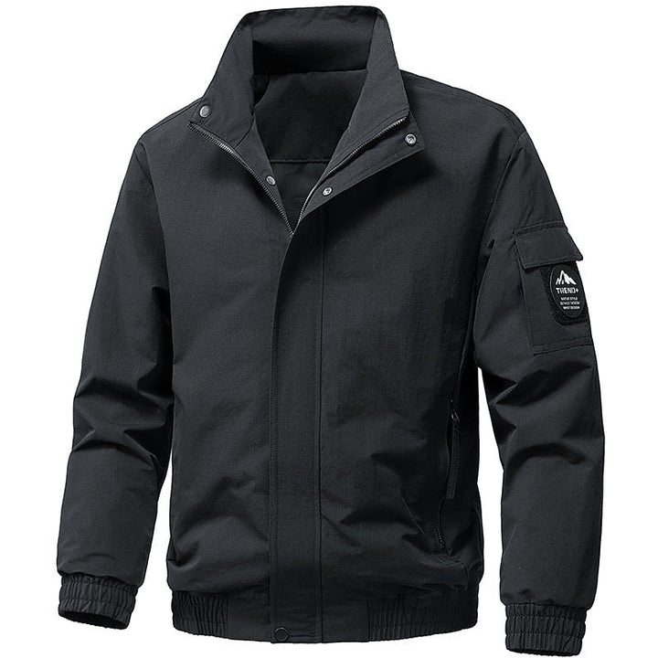 Męska technical kapturemed softshell kurtka z regulowany kapturem i utility kieszeniami