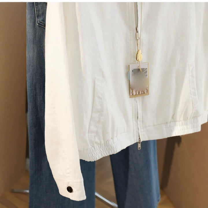 Damska Fashionable Transitional kurtka z zamkiem błyskawicznym Lumaza