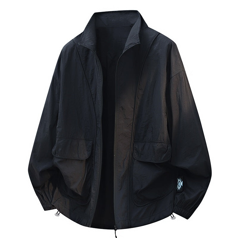 Kurtka Przeciwwiatrowa Unisex Wygodna Stylowa Sportowa