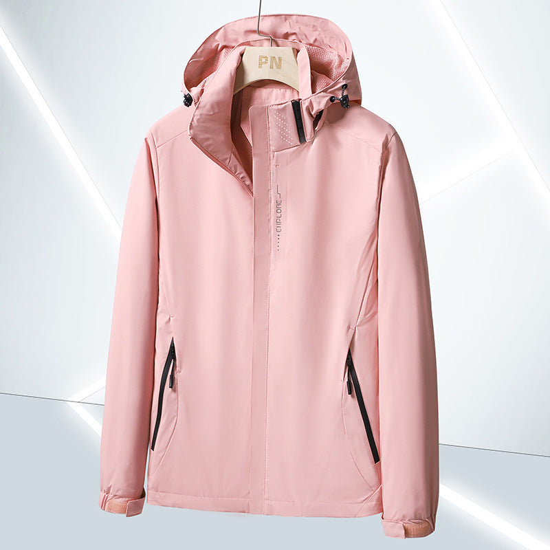 Męska lekka softshell funkcjonalne kurtka z oddychająca Mesh Lwwg i regulowany kapturem