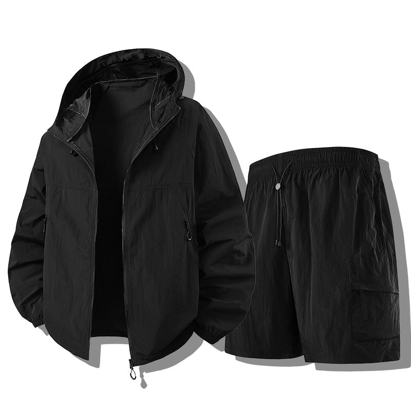 Męska odporny na pogodę funkcjonalne kurtka z lekka Shorts