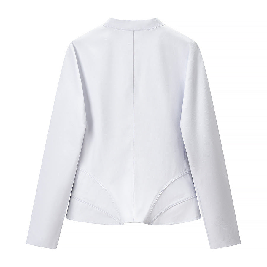 Damska Shaping Corset kurtka z taliowana Cut i ze stójką Lumaza