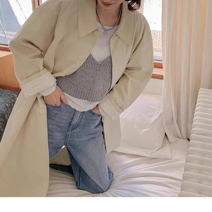 Damska codzienna oversize trencz Lumaza