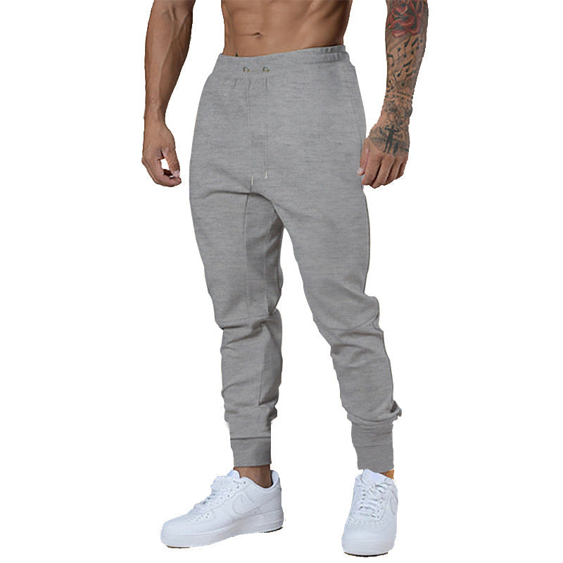 Męska Slim-Tapered Sweat Jogger z Elastyczny Tunnel Ściągacz Waistband &amp; Prążkowany Ankle Mankiety