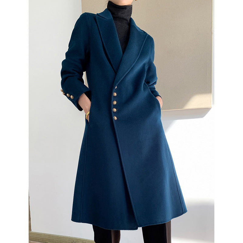 Damska elegancka Wool trencz Lumaza